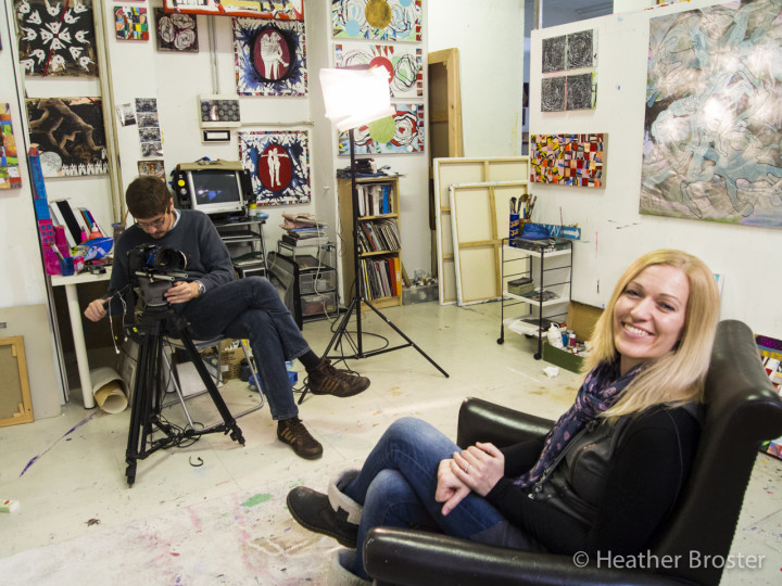 Debrah smiling at Heather before starting the interview.