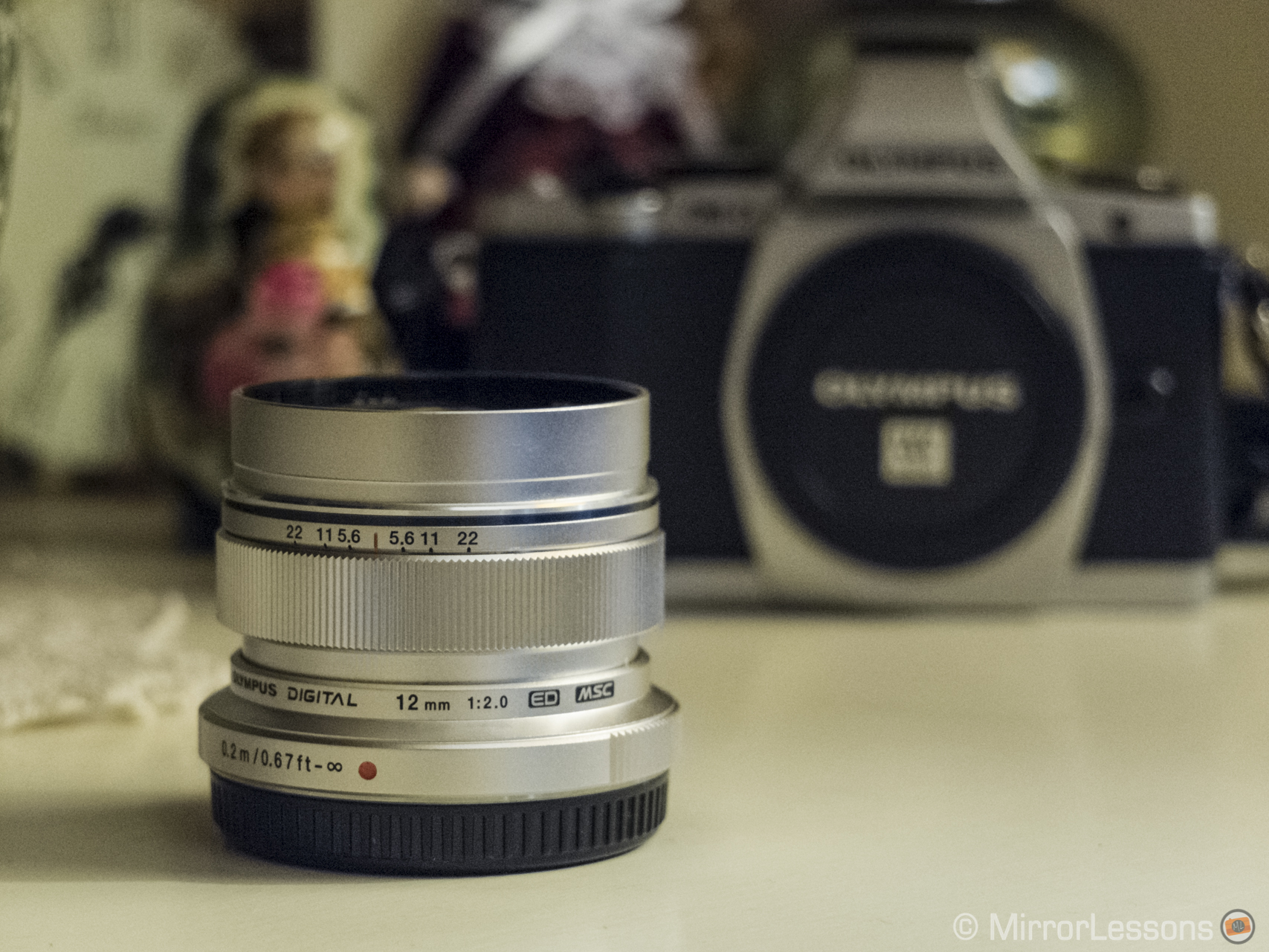 The Olympus M.Zuiko 12mm f/2 lens