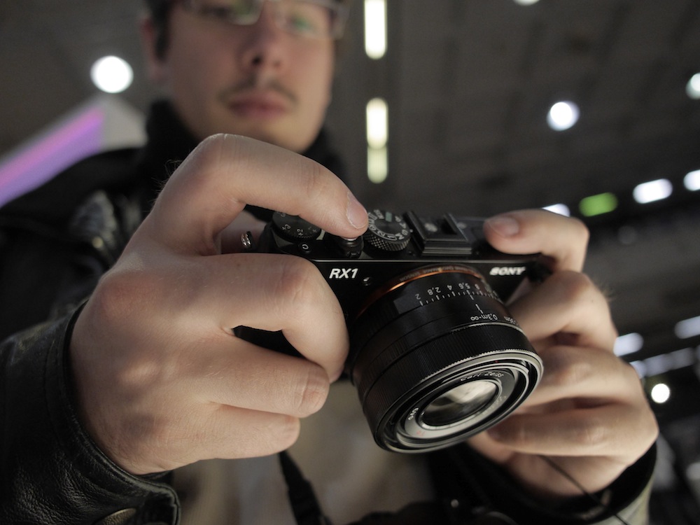 Mat with the Sony RX1 at the Milan PhotoShow 2013