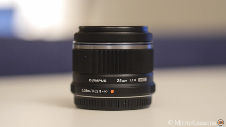 The 25mm f/1.8 black version