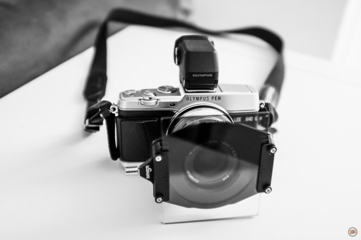 The LEE Filters Starter Kit in its full glory on the Pen E-P5