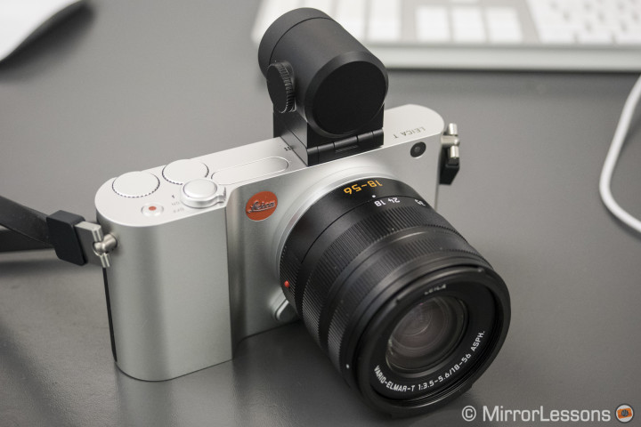 The Leica T with external EVF Visioflex and 18-56mm