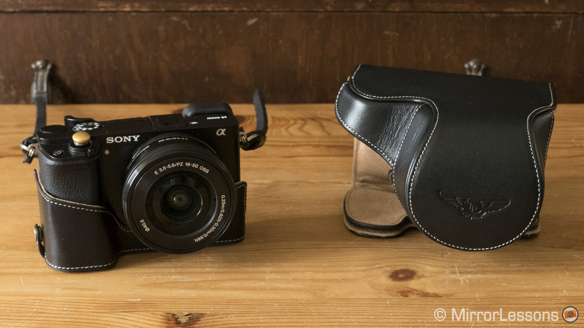 sony a6000 leather case