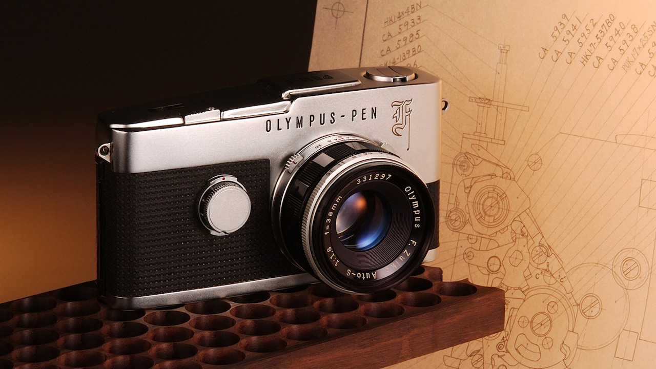 olympus pen f film camera