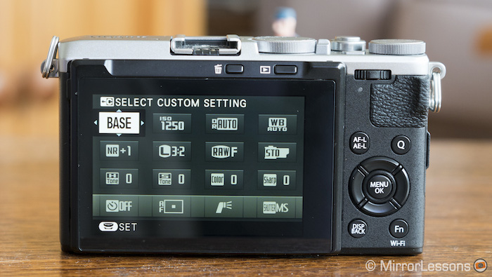 fuji x70 q menu