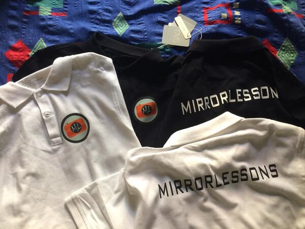 Our MirrorLessons t-shirts!